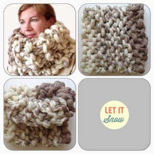 Cowl Scarf Chunky Knit Scarf Super Chunky Infinity Scarf Super Bulky ...