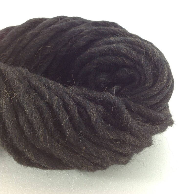 black merino wool yarn