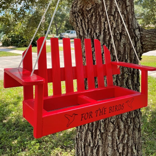 PERSONALIZED porch swing bird feeder