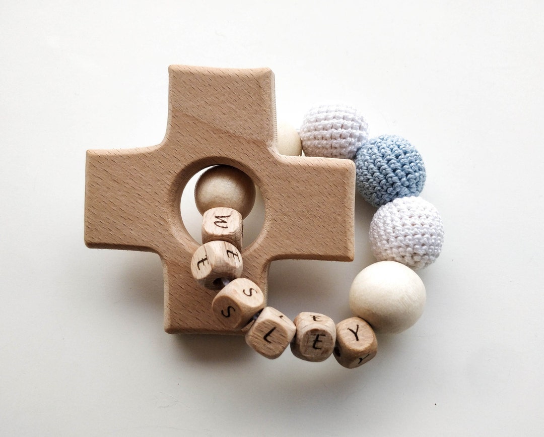 Personalised Baby Baptism Gift Wooden Cross With Name and Etsy