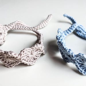 Twin Baby Bracelets Set of 2 - Crochet Anklets for Identical Twins - Choose Colors