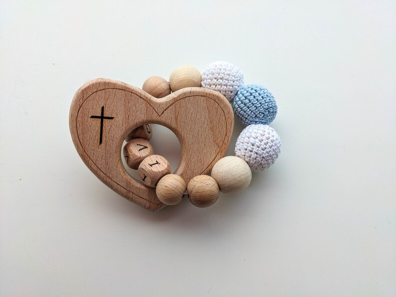 Regalo personalizado de bautizo de bebé Regalo único de bautismo de bebé Recuerdo del bebé Elija la forma Solid heart2