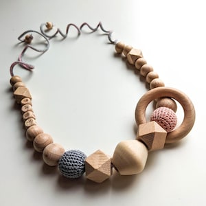Personalised Breastfeeding Necklace for mum - feeding necklace -  Crochet Necklace with Name - Choose Your colors