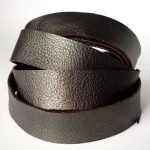 Leather Metallic Strips Antique Brass 3-3.5oz. Leather Trim Craft Leather Jewelry Making Bracelets Hat Band Accessories Watch Strap Leather