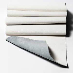 White leather Top Grain Panel Pieces  3-3.5oz. (1.2-1.4mm) Great for Small Leather Goods Pouches Earring Bag Tags Book Marks