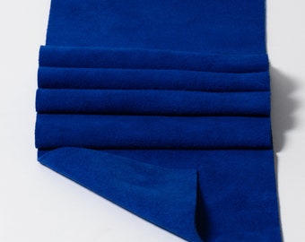 Royal Blue Medium Size Soft Suede Leather Panel Pieces 6x8 8x10 6x12 (Click On Item Details and scroll down for More Sizes)