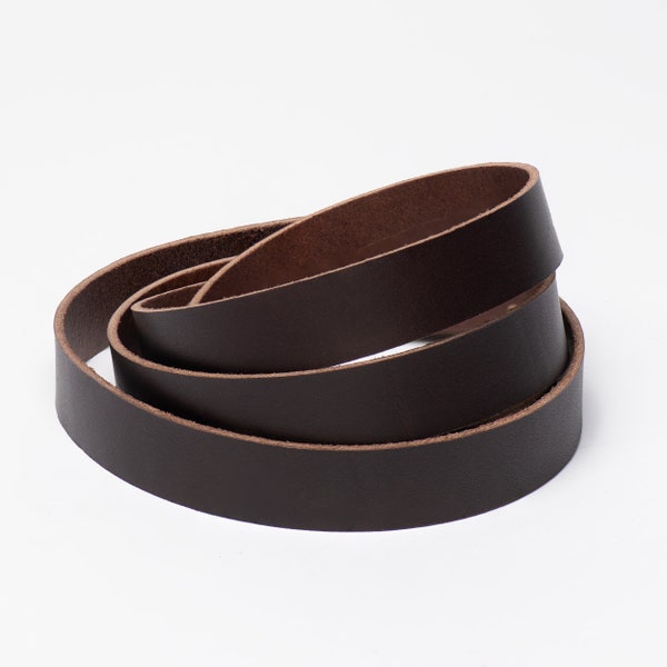Dark Brown California Latigo Leather Strips 6-7 oz (1.6-2mm) thick-Belts-Dog Collars-Hat Bands-Straps Choose Widths Up To 94 Inch Length