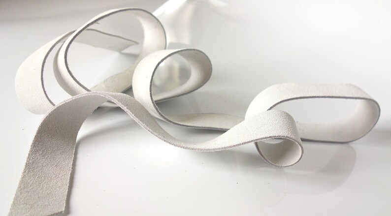 Hat Bands 48 and up to 60 Inches Length 4-4.5 oz Thick For Jewelry Making Leather Crafters Strips of Suede Leather White up to 24