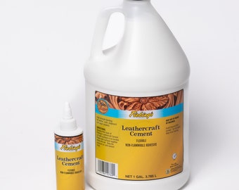Leather Glue One Gallon or 4 ounce Non Toxic Cement for Gluing and Tacking Leather by Fiebings