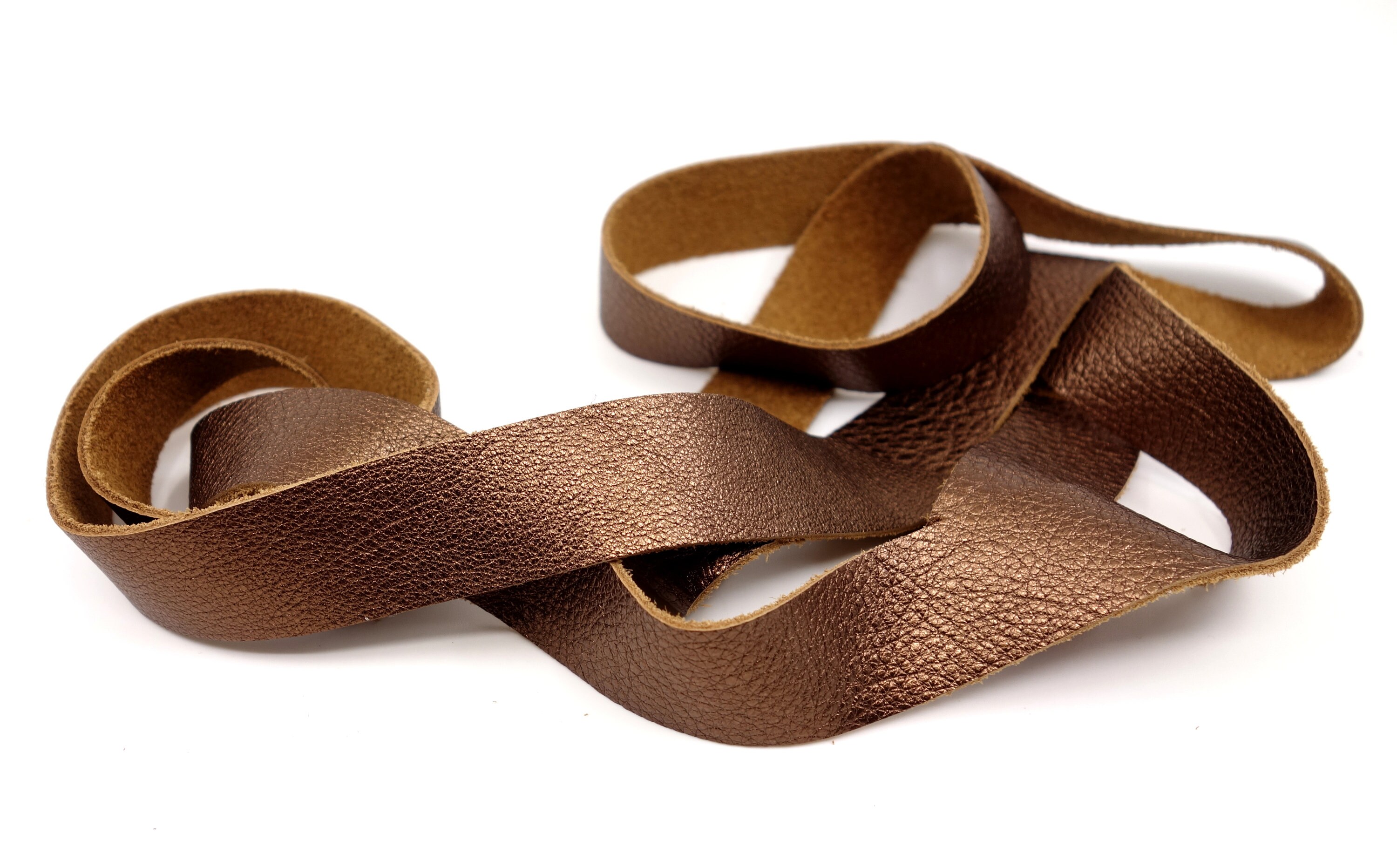 Strip Leather Metallic Bronze 33.5oz. Leather Trim Craft Etsy