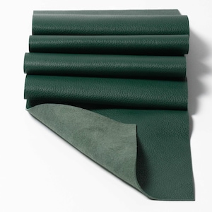 Piezas de panel de grano superior de cuero verde bosque 3-3.5oz. (1,2-1,4 mm) Ideal para pequeños artículos de cuero Bolsas Pendientes Bolsa Etiquetas Marcadores de libros