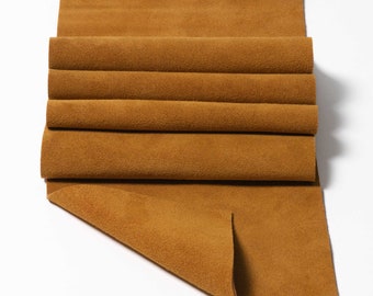 Toast Large Size Soft Suede Leather Panel Pieces 12x12 20x20 (Click On Item Details and scroll down for More Sizes)