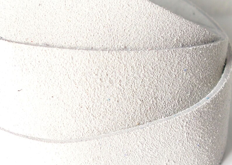 Hat Bands 48 and up to 60 Inches Length 4-4.5 oz Thick For Jewelry Making Leather Crafters Strips of Suede Leather White up to 24