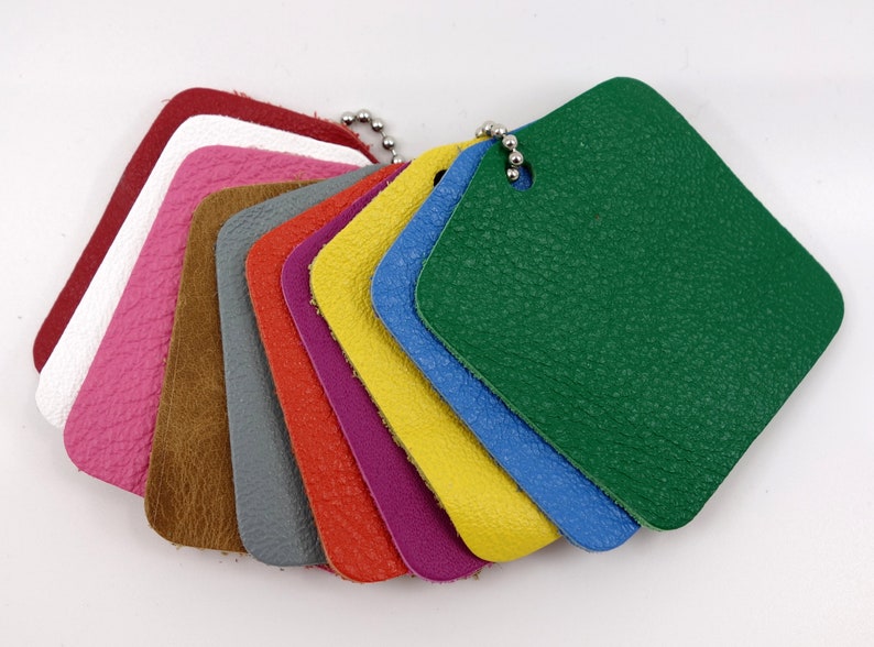 Leather Swatch Samples Etsy