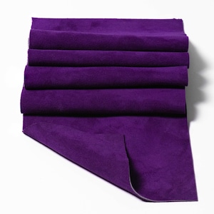 Purple Medium Size Soft Suede Leather Panel Pieces 6x8 8x10 6x12 (Click On Item Details and scroll down for More Sizes)