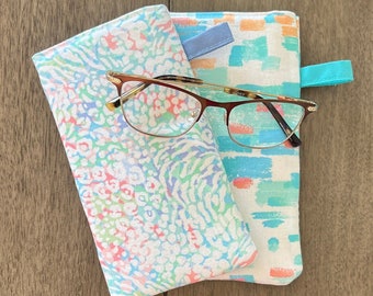 Fabric Glasses case Fabric Sunglasses Case Pouch Eye wear Reading Eyeglass Case Beach