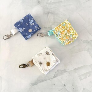 Cotton Fabric Jewelry Organizer Travel Roll Snap Closure Pouch Storage System Secure Multiple Compartment Ring Earring Necklace Bracelet Holder Portable Accessory Bag Compact Trip Essential Perfect Bridesmaid Gift Gym Travel Present Small