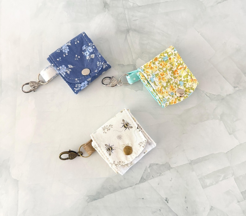 Cotton Fabric Jewelry Organizer Travel Roll Snap Closure Pouch Storage System Secure Multiple Compartment Ring Earring Necklace Bracelet Holder Portable Accessory Bag Compact Trip Essential Perfect Bridesmaid Gift Gym Travel Present Small