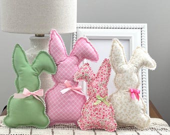 Fabric Easter Bunny: Handmade Farmhouse Spring Decor