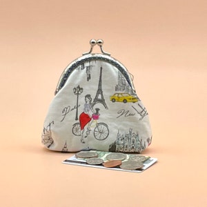 Coin Purse Clasp Coin Purse Wallet Coin Purse Kiss Clasp Coin purse Kiss Lock Coin Pouch Gift for Traveler Paris