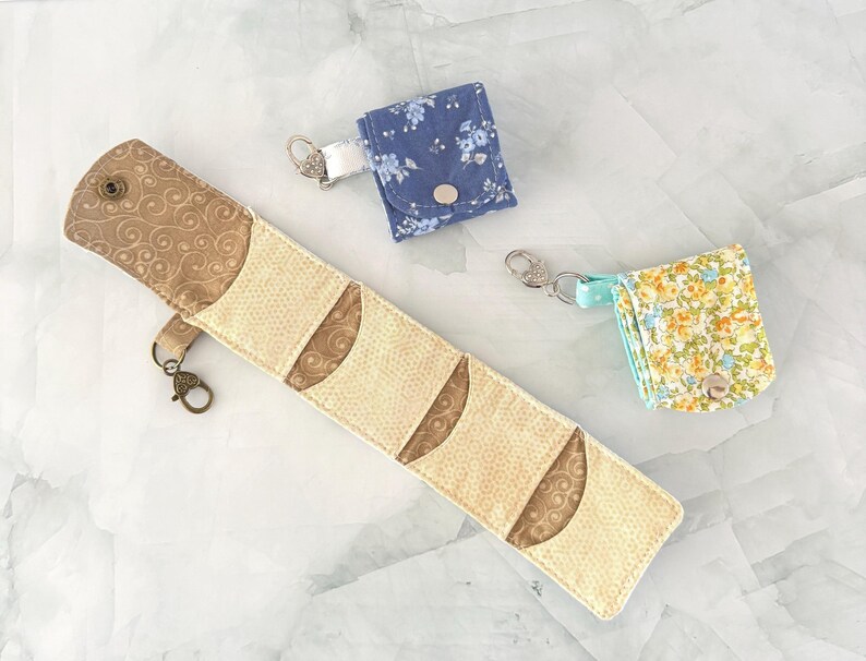 Small Compact Jewelry Roll Case Travel Cotton Fabric Construction Soft Portable Storage Snap Closure Pouch Secure Accessory Holder Perfect Gym Bag Travel Trip Essential Organized Ring Earring Necklace Bracelet Storage Thoughtful Bridesmaid