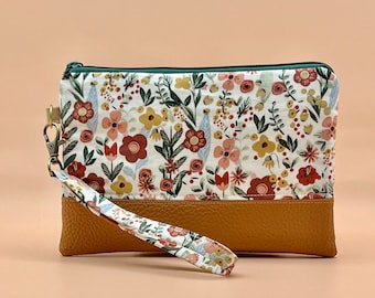 Wristlet Wallet Phone Wristlet Purse Wallet Clutch Floral Gift for Gardener Mom Diaper Bag Accessories Backpack Wallet Organizer Pouch