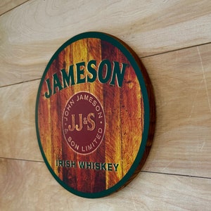 Irish whiskey Jameson wall hanging sign