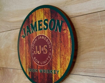 Irish whiskey Jameson wall hanging sign