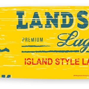 LandShark Surfboard Wall Decor | Tiki Bar Sign | Beach Bar Wall Art | Tropical Man Cave Decor | Surfboard Wall Sign | Coastal Bar Decor immagine 3