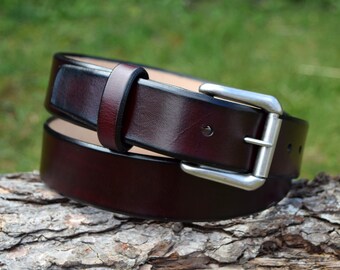 oxblood belt mens