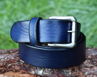 Blue Leather Belts