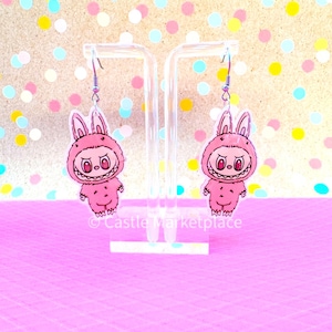 Labubu Earrings - Monster Earrings - Labubu - Acrylic Earrings - Resin Earrings