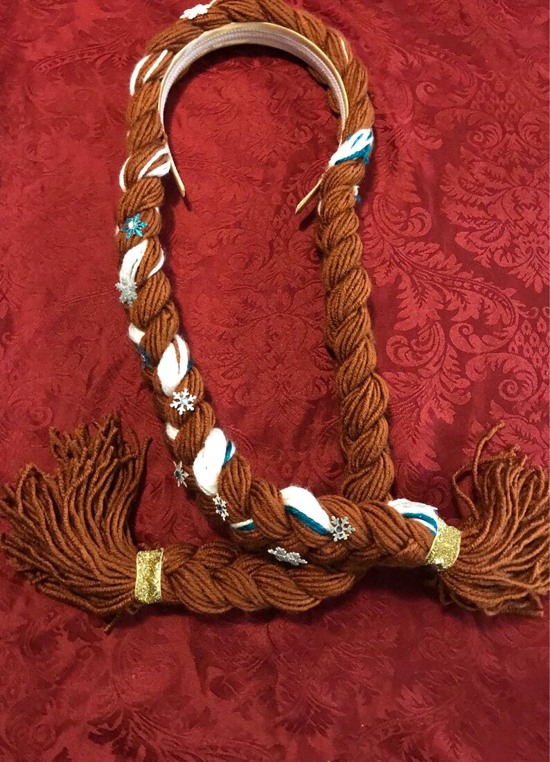Frozen Inspired Yarn Hair Headband Anna and Elsa Hair Etsy