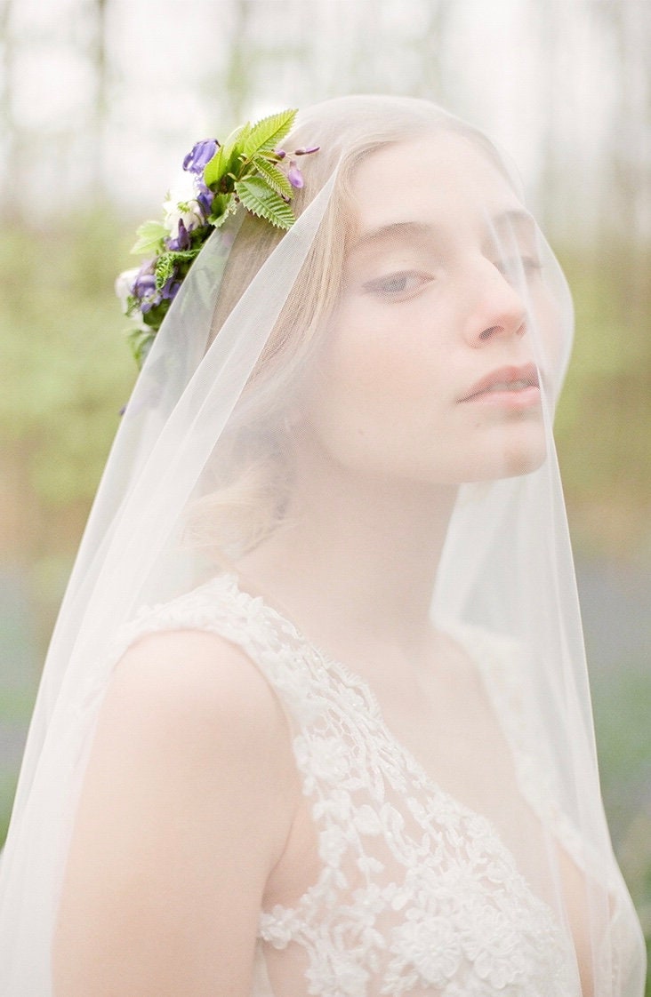 NWT Fingertip Wedding Veil w Blusher White Ivory il_1080xN.6041718952_pjhk.jpg main image 4