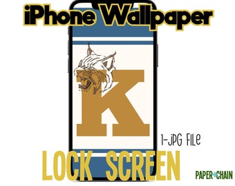 Vintage Wildcats iPhone pantalla de bloqueo, fondo de pantalla