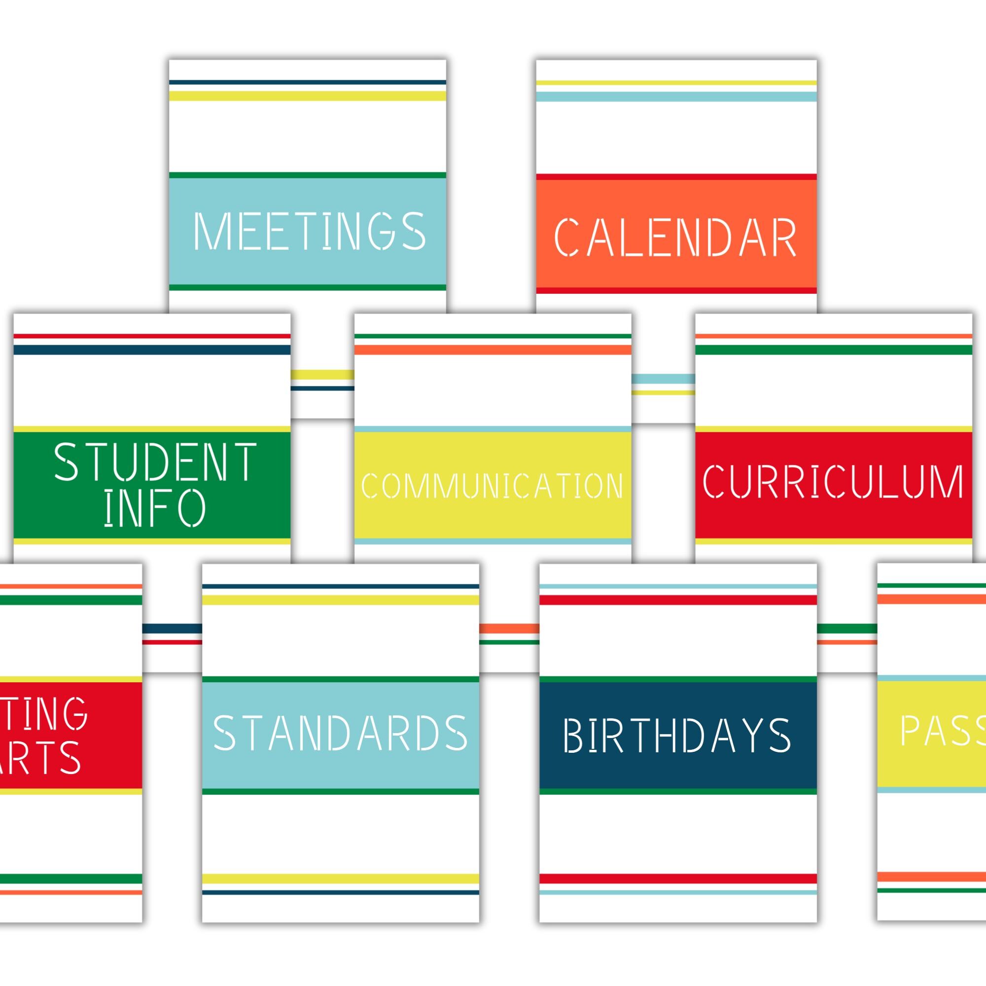 Varsity Prep Editable Binder Covers & Spines Canva Template - Etsy
