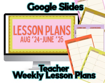 Middle/High Content Teacher Google Slides Lesson Planner