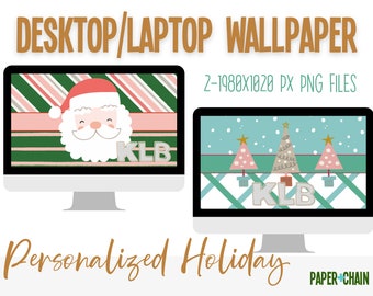 Personalized Desktop/Laptop Holiday Wallpaper, Custom Wallpaper