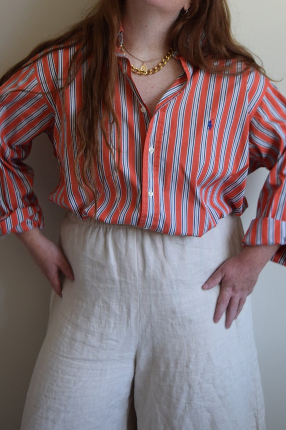 Ralph Lauren Pinstripe Lounge Shirt