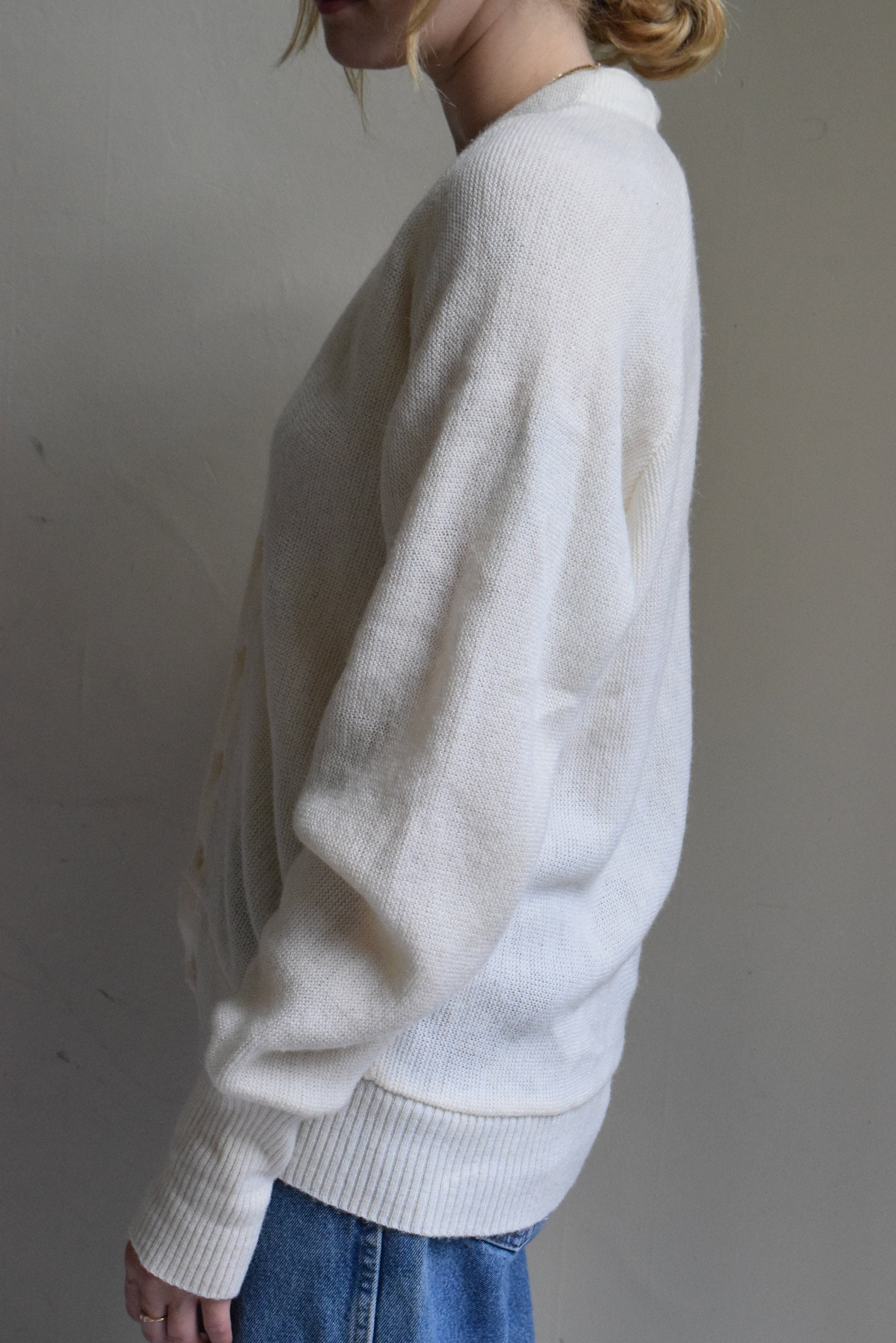 Ivory Knit Cardigan