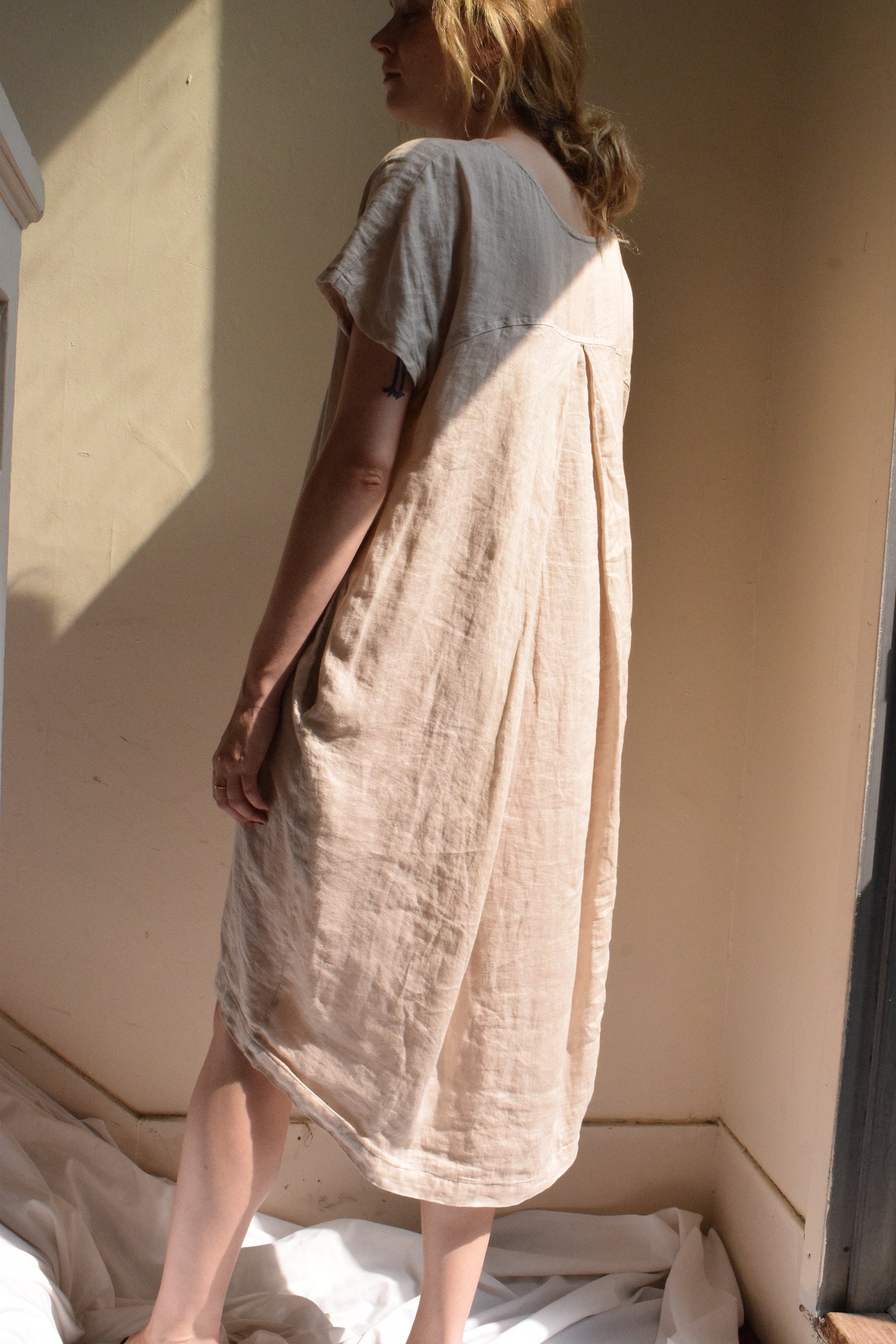 black crane cocoon dress