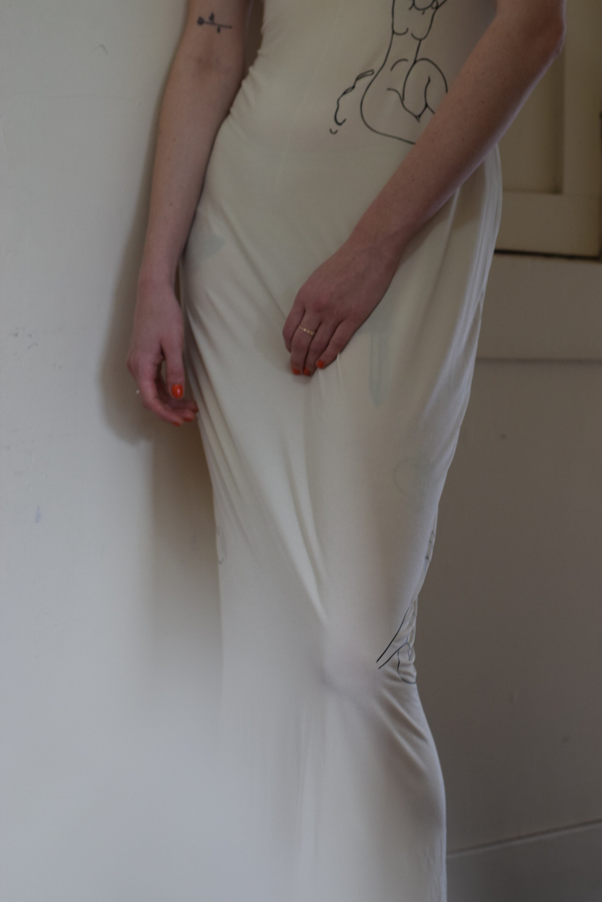 spandex slip dress