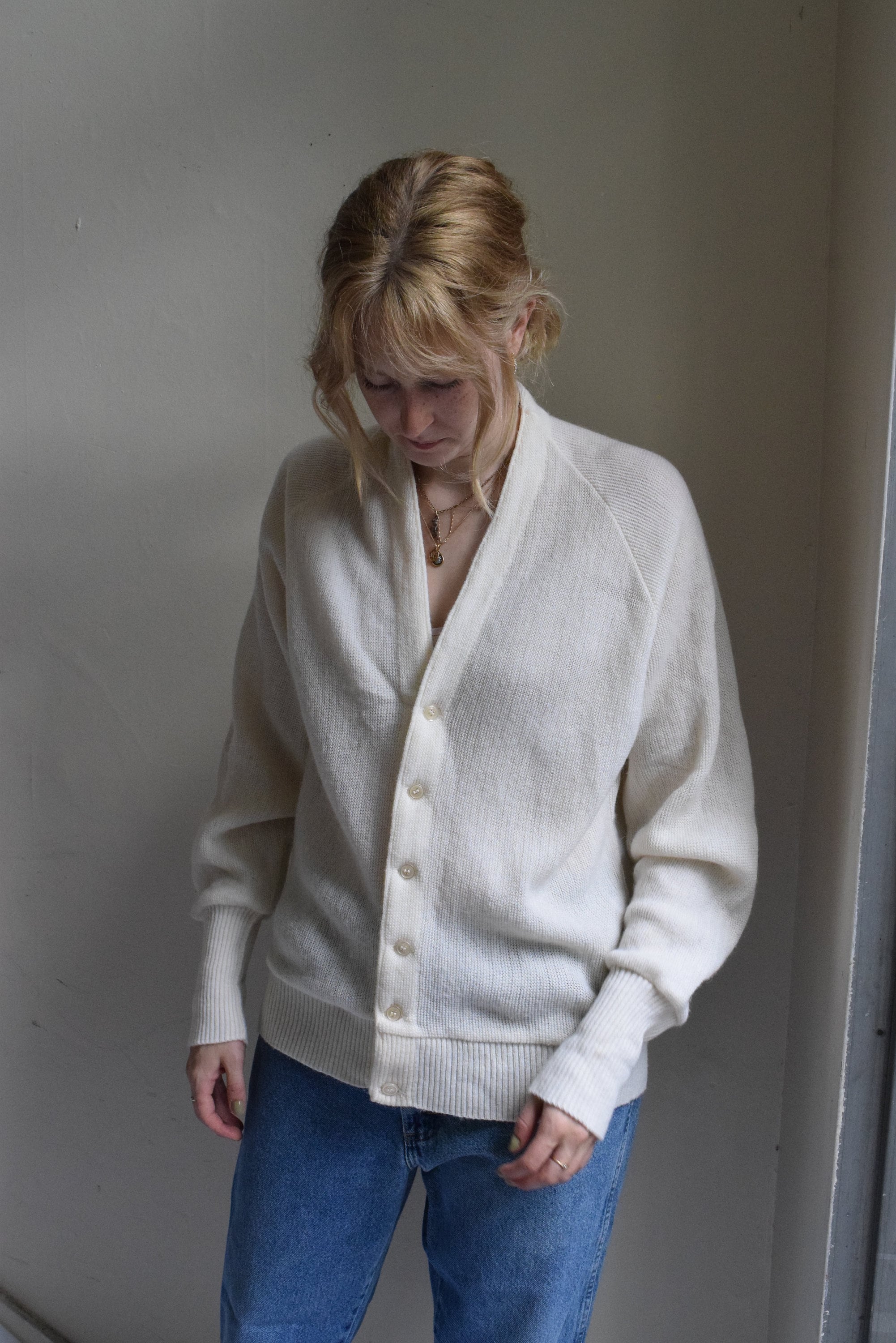 Ivory Knit Cardigan