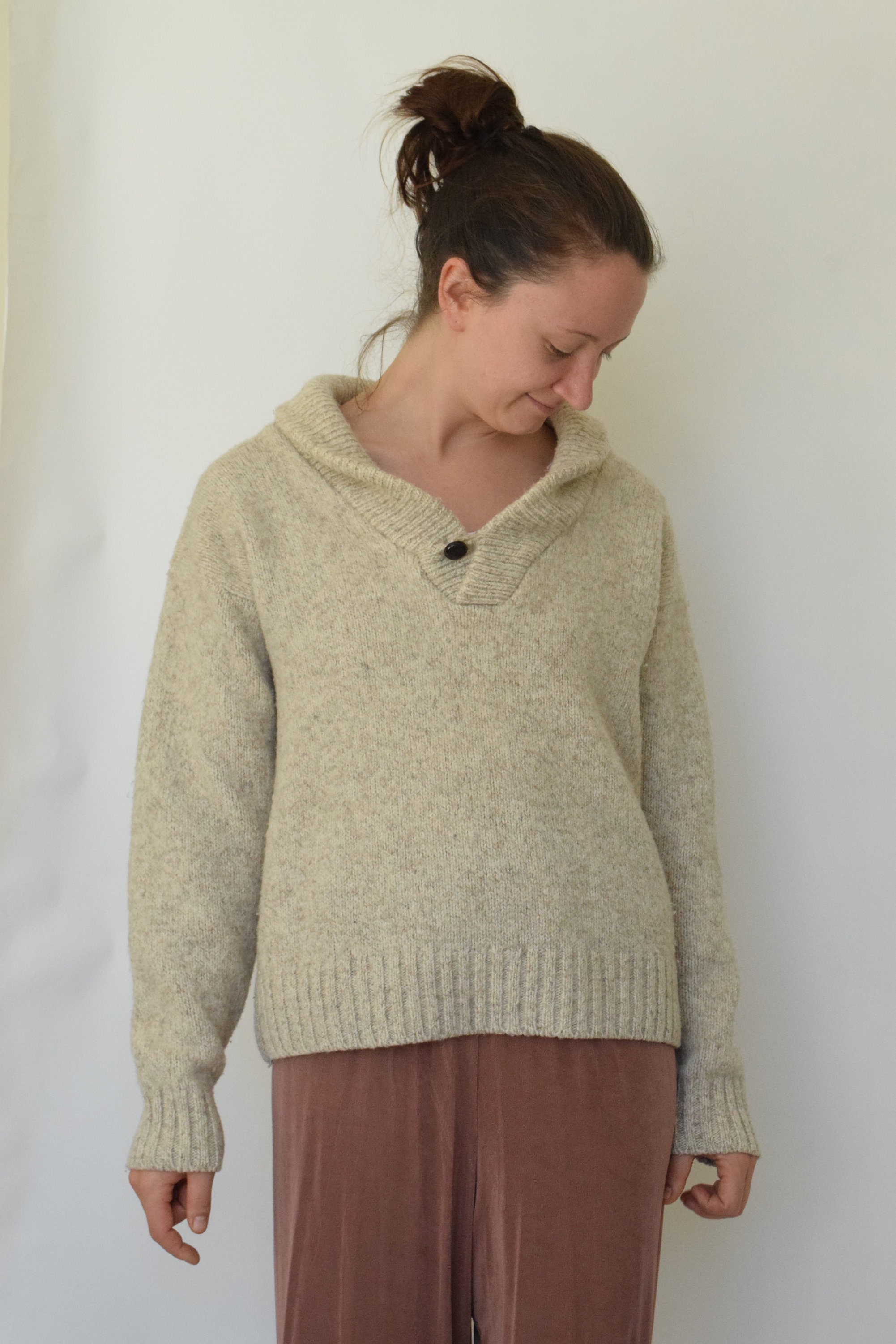 Oat Wool Rowing Sweater