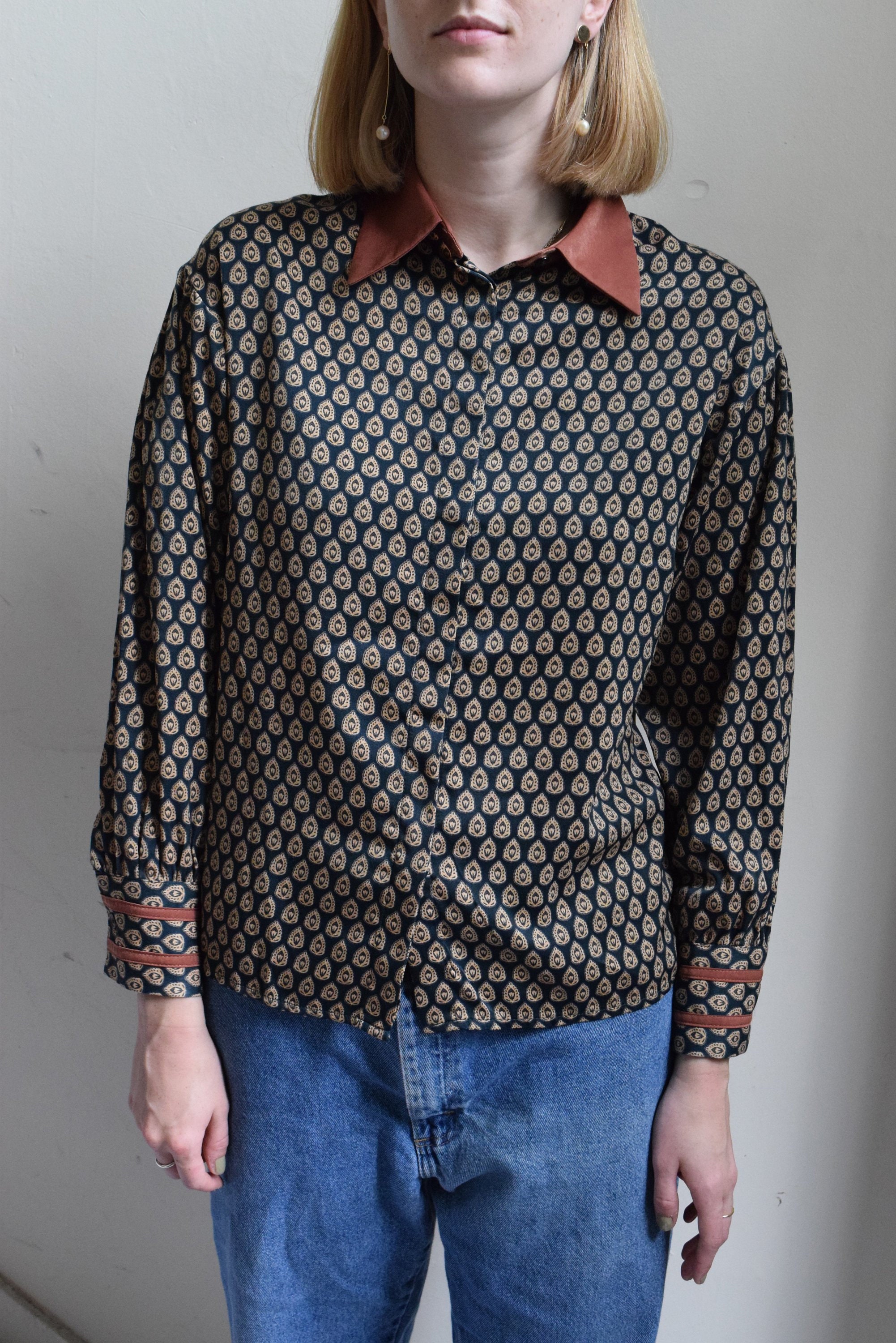 paisley collar shirt