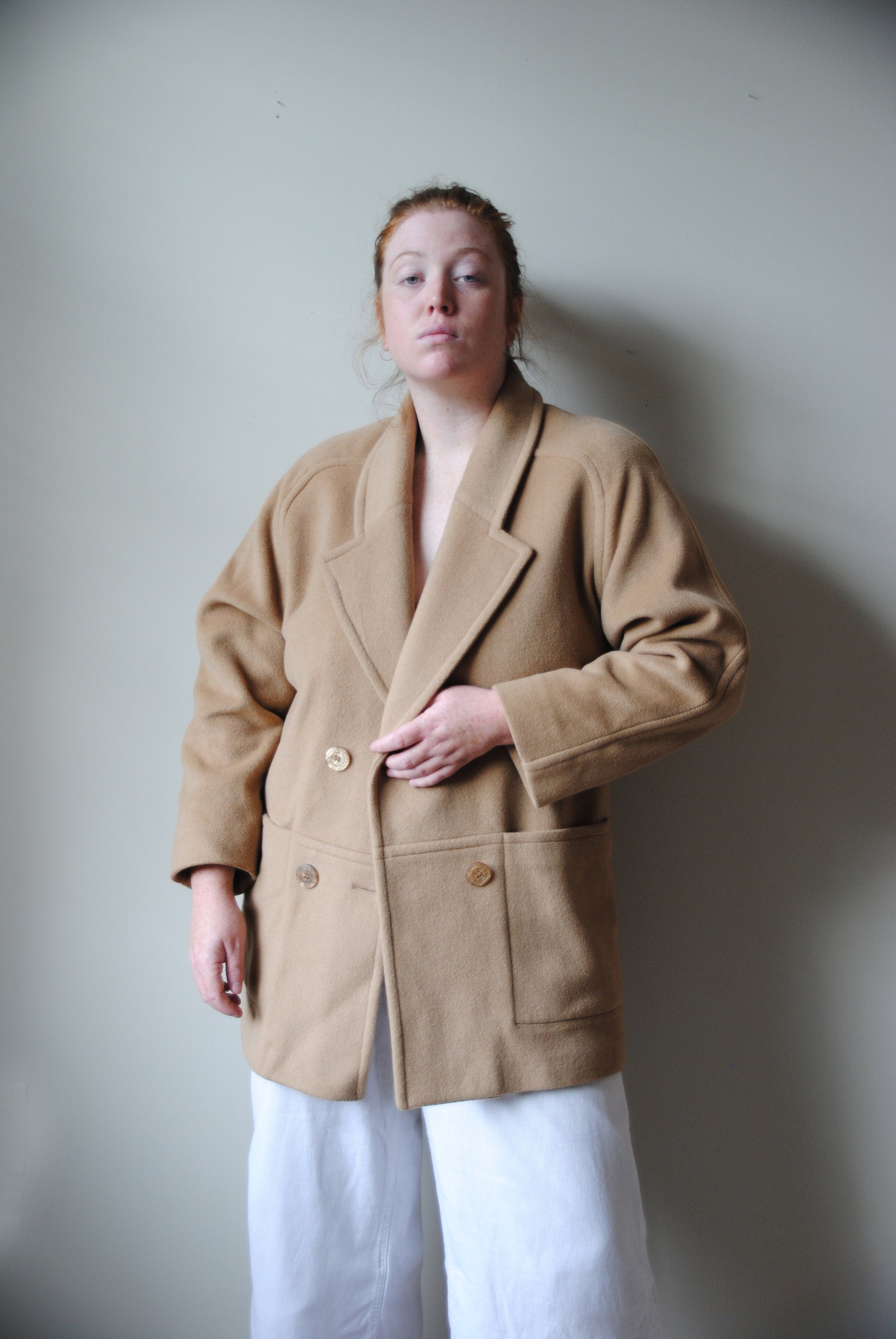 London Fog Camel Hair Coat Etsy