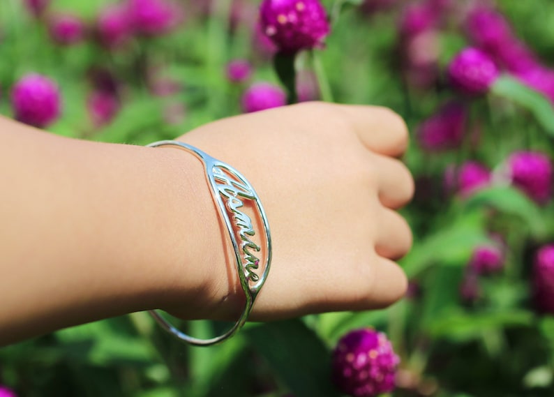 unique baby gift Kid/'s Adjustable Bangle Infant Jewelry Personalized Baby Gifts Baby Bracelet Child Size Bracelet