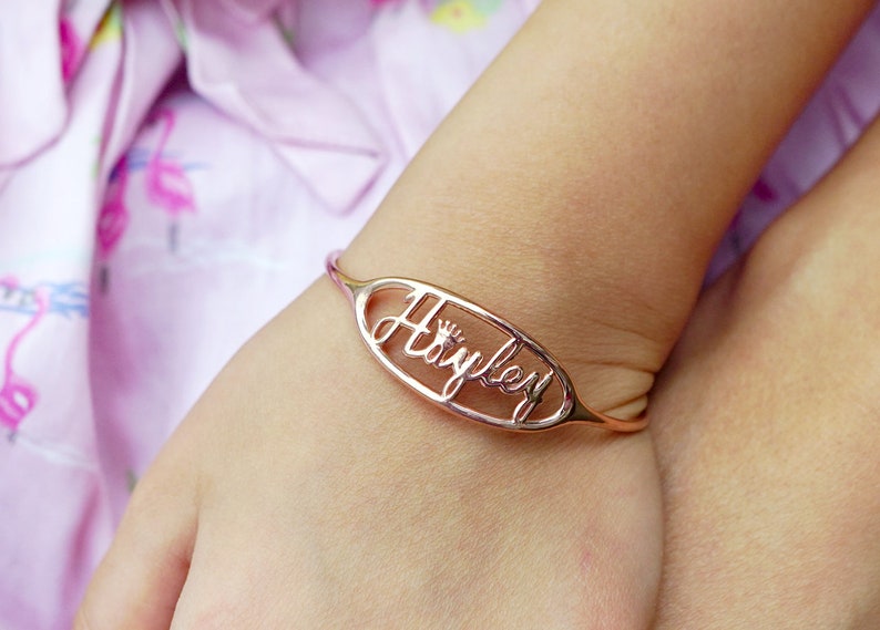 unique baby gift Kid/'s Adjustable Bangle Infant Jewelry Personalized Baby Gifts Baby Bracelet Child Size Bracelet