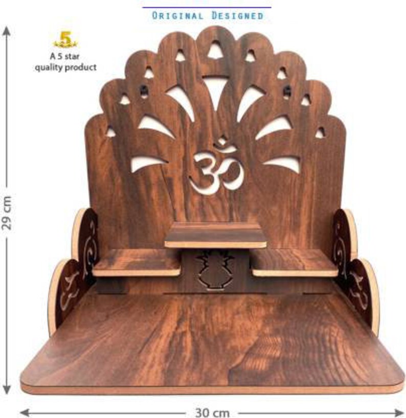 Engineered Wood Home Temple Handcrafted Hindu Hanging Mandir Etsy