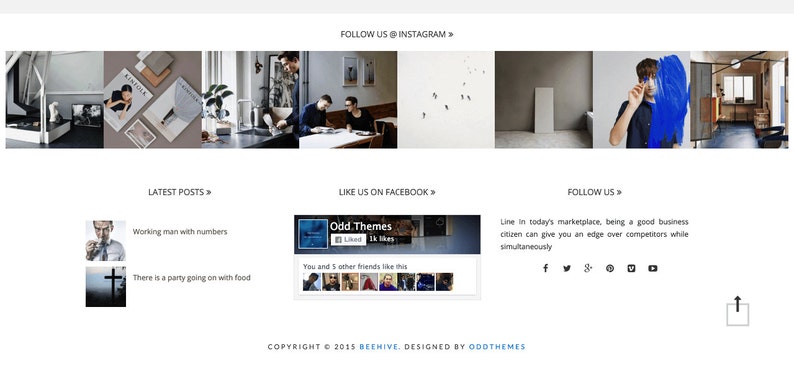 SALE Beehive Clean Personal Responsive Blogger Template image 3